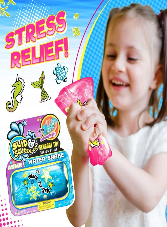 JA-RU Water Snake Fidget Toy (6 Units Assorted Colors) Slippery Water Wiggler Toy, Sensory Stress Relief Toys for Kids, Party Favors, Classroom Prizes, & Goodie Bag Stuffers. 5559-6s - Image 2